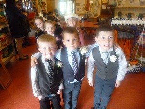 The groom and his bestmen