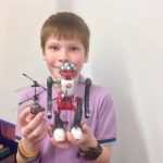 Shaun took in the robot he bought with his prize voucher after being named top student by moderators from I'm A Scientist Get Me Out of Here! Well deserved Shaun.
