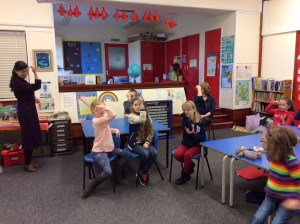 Burravoe PS childrens sign for monkey 4